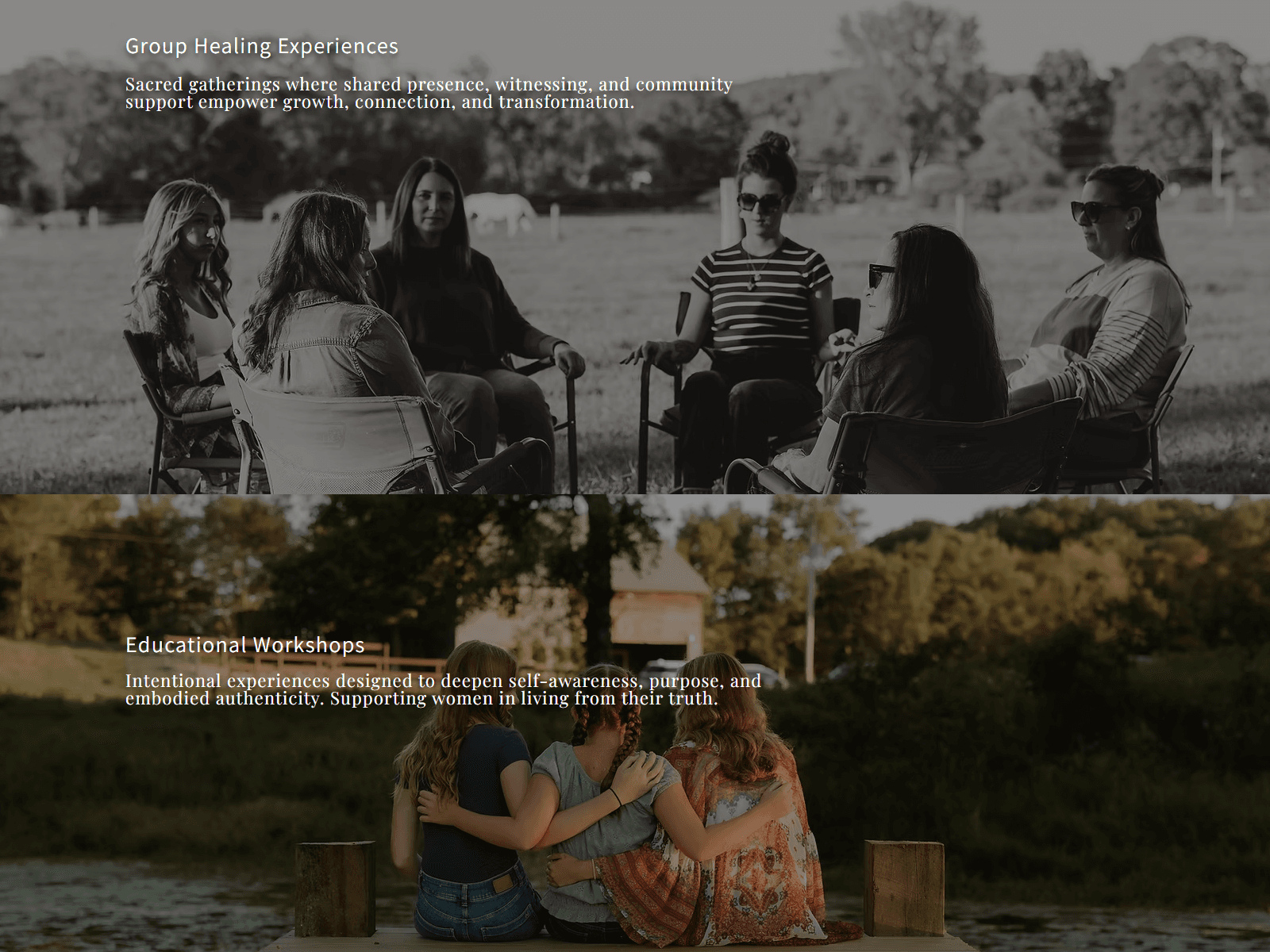 Blissful Existence Healing Acres - Offerings Breakdown