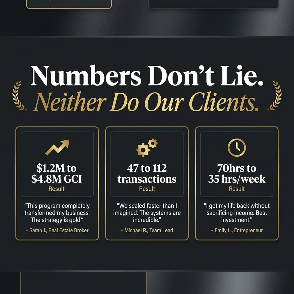 Momentum Real Estate Coaching - Results-Driven Testimonials