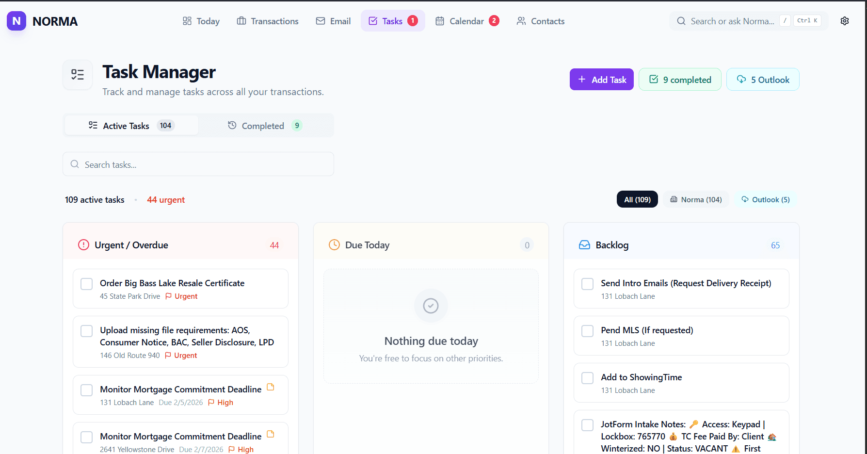 Norma - Dependency Tracking (“Waiting On”)