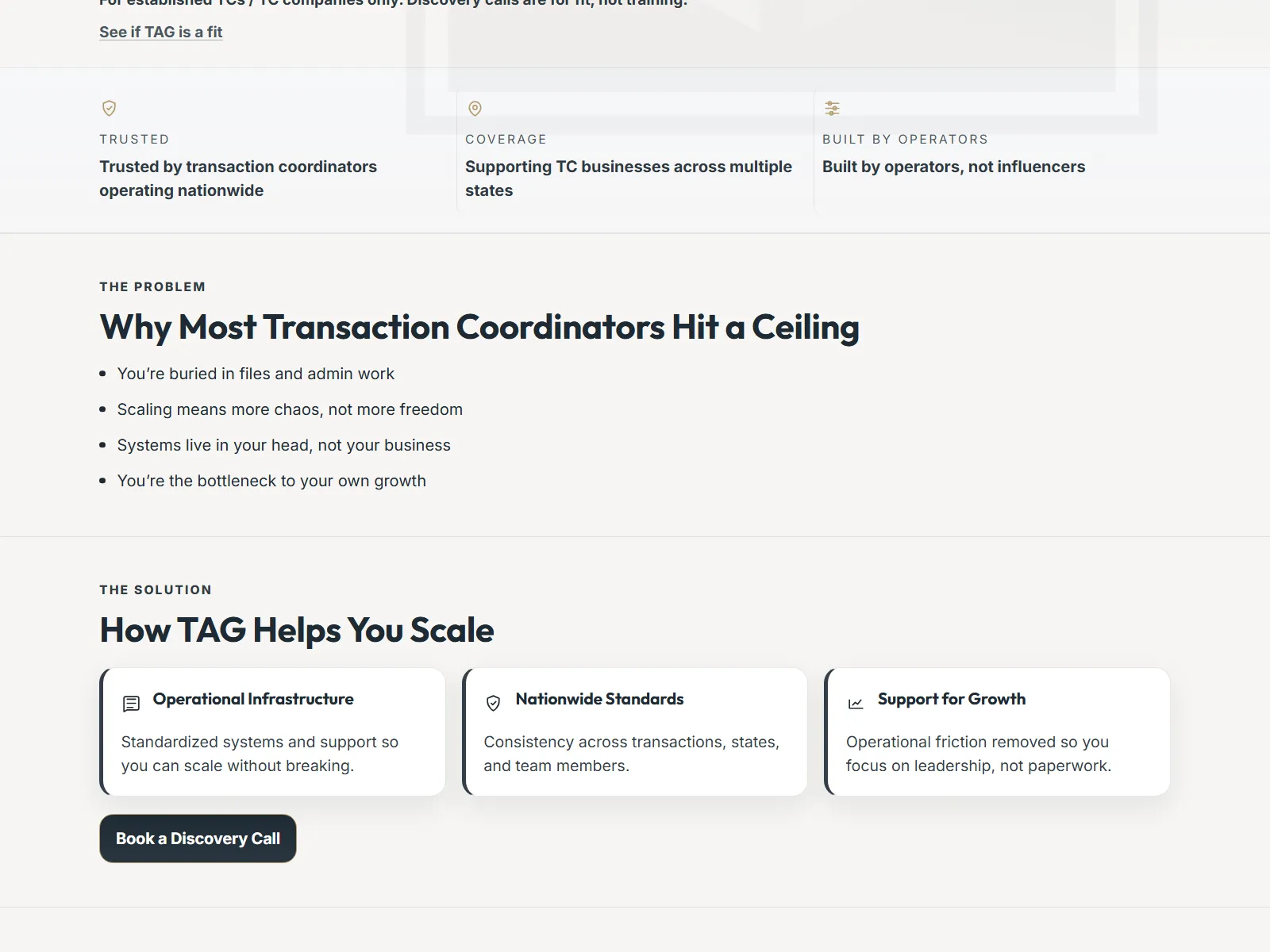Transaction Authority Group (TAG) — website detail 3