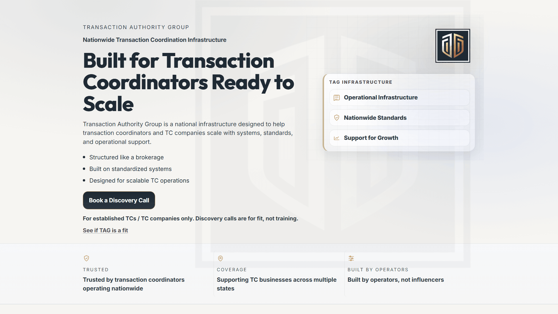 Transaction Authority Group (TAG)